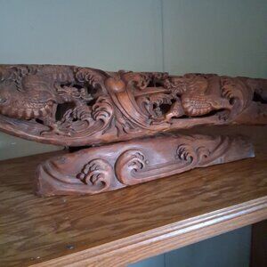 Hand carved dragons